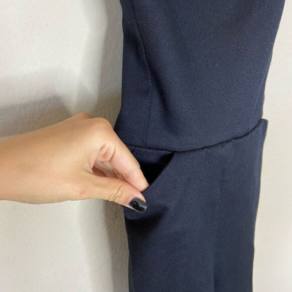 Reformation Black Jumpsuit Open Back Cropped Size 2P - Picture 10 of 10